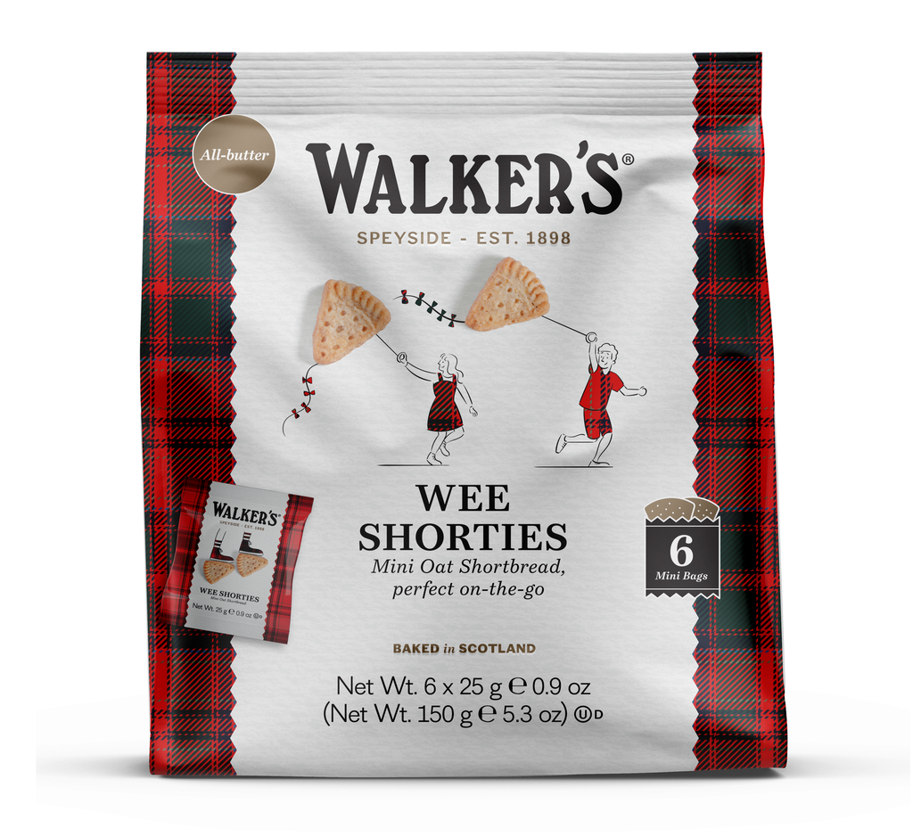 Walkers Wee Shorties Shortbread Biscuits - Mini Oat 150g