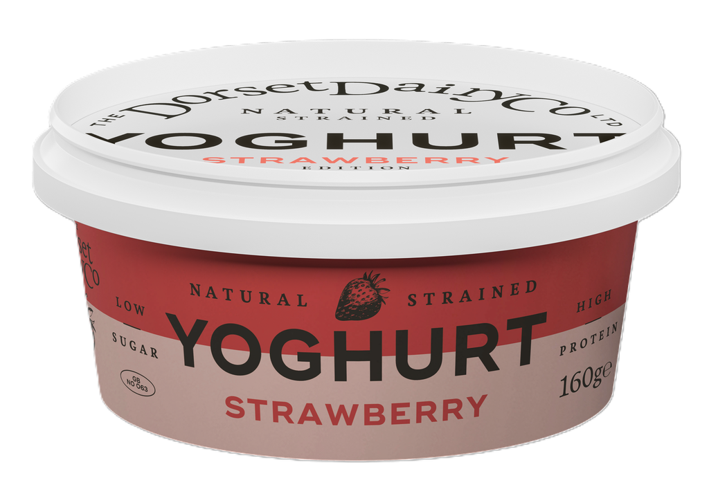 The Dorset Dairy Co Natural Strained Yogurt - Strawberry 160g