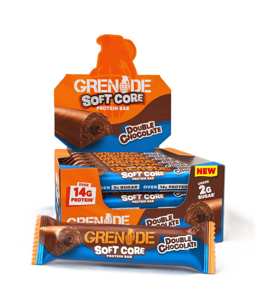 [15% OFF] Grenade Protein Bars - Soft Double Chocolate X 12 X 50g