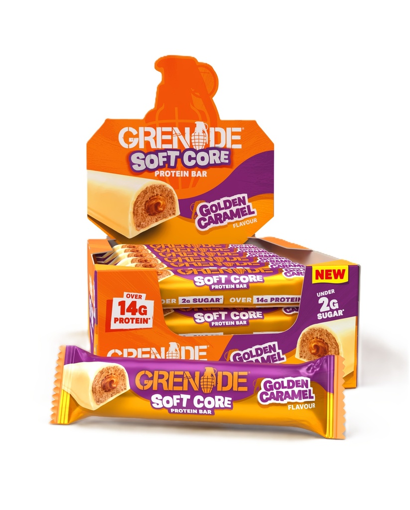 [15% OFF] Grenade Protein Bars - Soft Golden Caramel X 12 X 50g