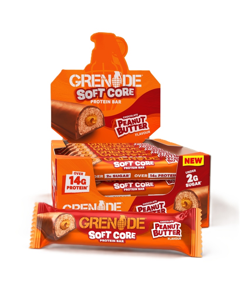 [15% OFF] Grenade Protein Bars - Soft Peanut Butter X 12 X 50g