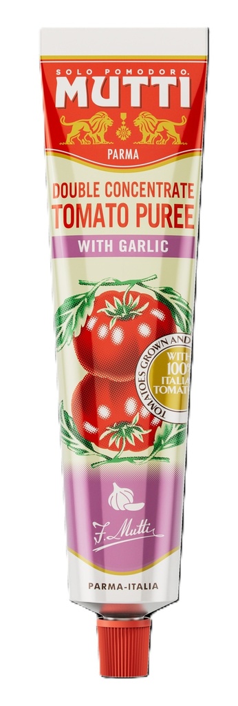 Mutti Tomato Concentrate - Double Puree with Garlic X 24 X 130g