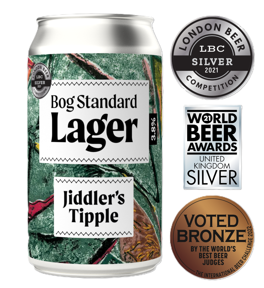 [15% OFF] Jiddlers Tipple Beer - Bog Standard Lager 3.8% X 12 X 330ml