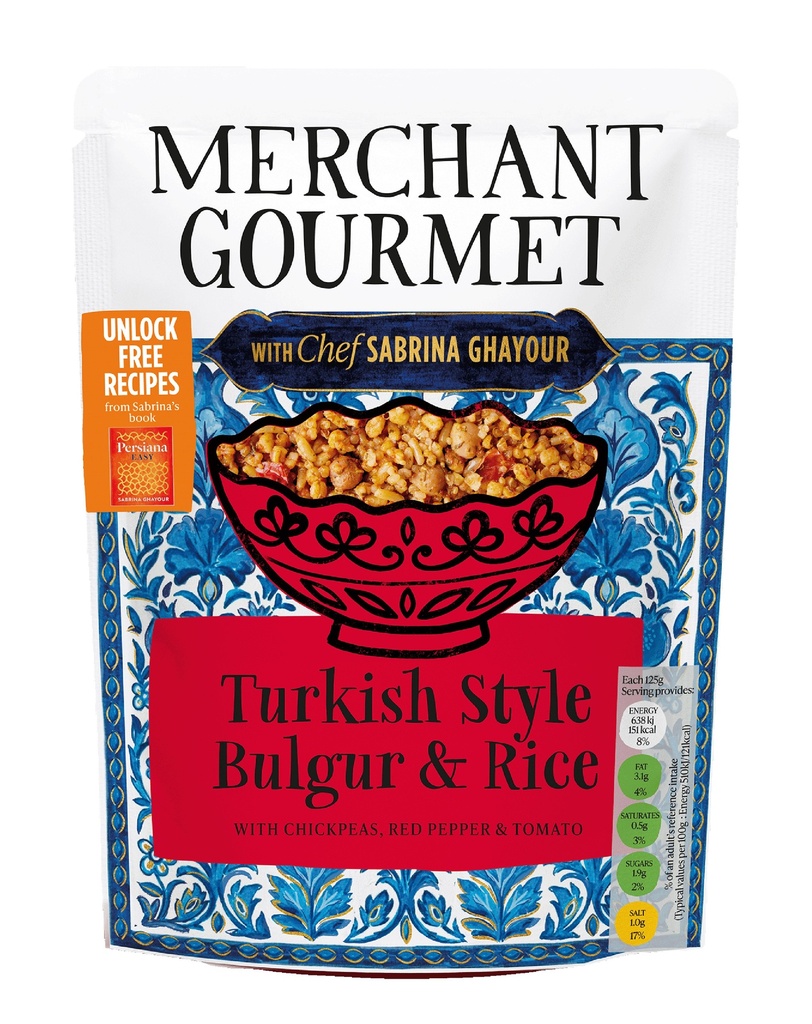 Merchant Gourmet Cooked Grains - Turkish Style Bulgur and Rice X 6 X 250g