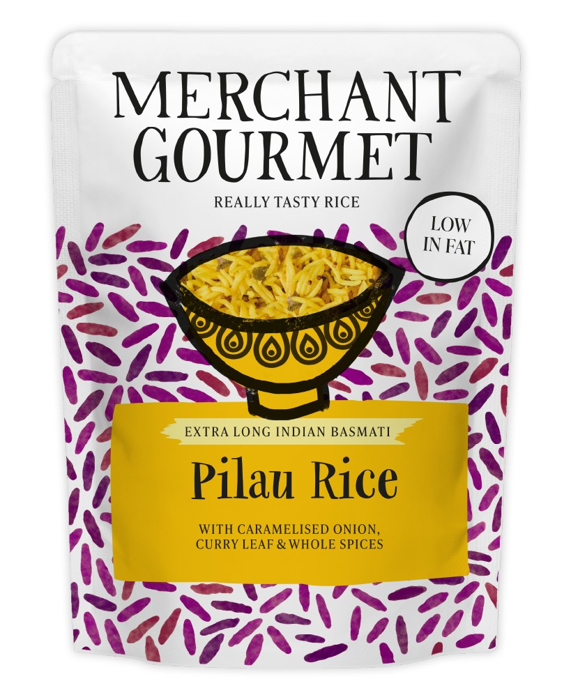 Merchant Gourmet Microwaveable Rice - Pilau Basmati X 6 X 250g