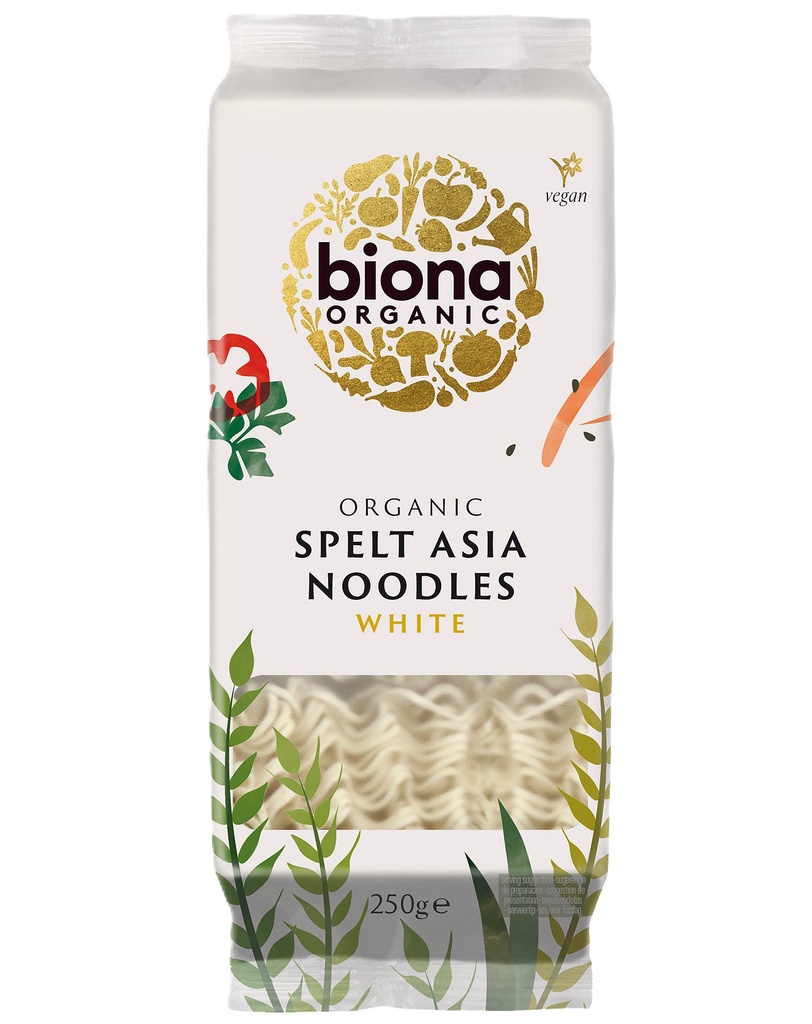 Biona Organic Noodles - Spelt  Asia X 8 X 250g
