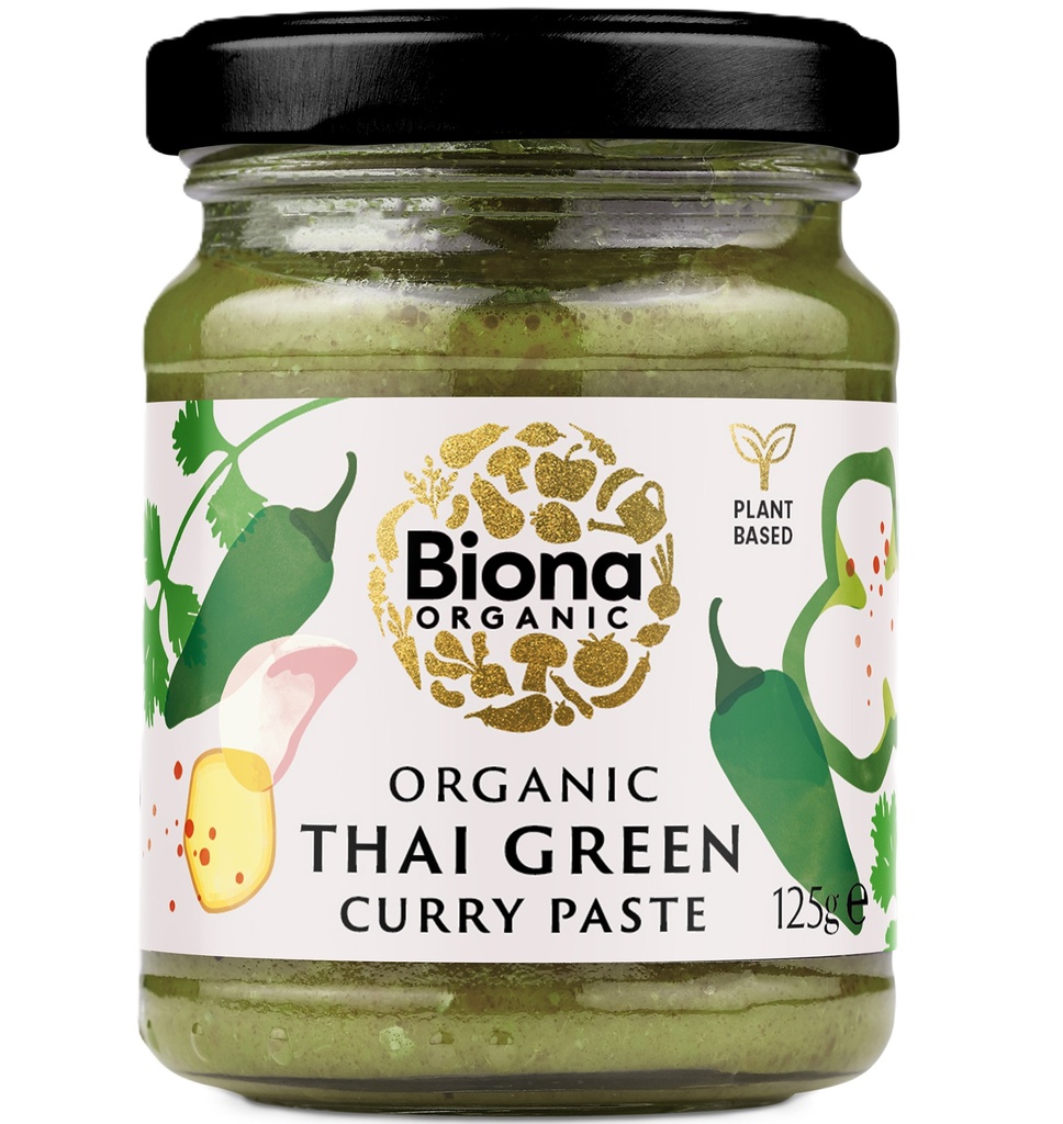Biona Organic Curry Paste - Thai Green X 6 X 125g