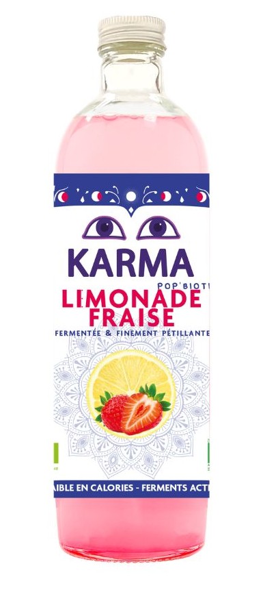 Karma Drinks - Pop Biotic Strawberry Lemonade 750ml