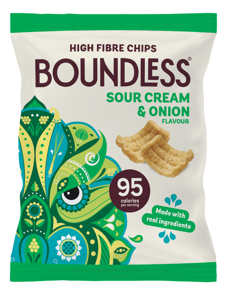 [20% OFF] Boundless Chips - SMALL Sour Cream and Onion X 24 X 23g