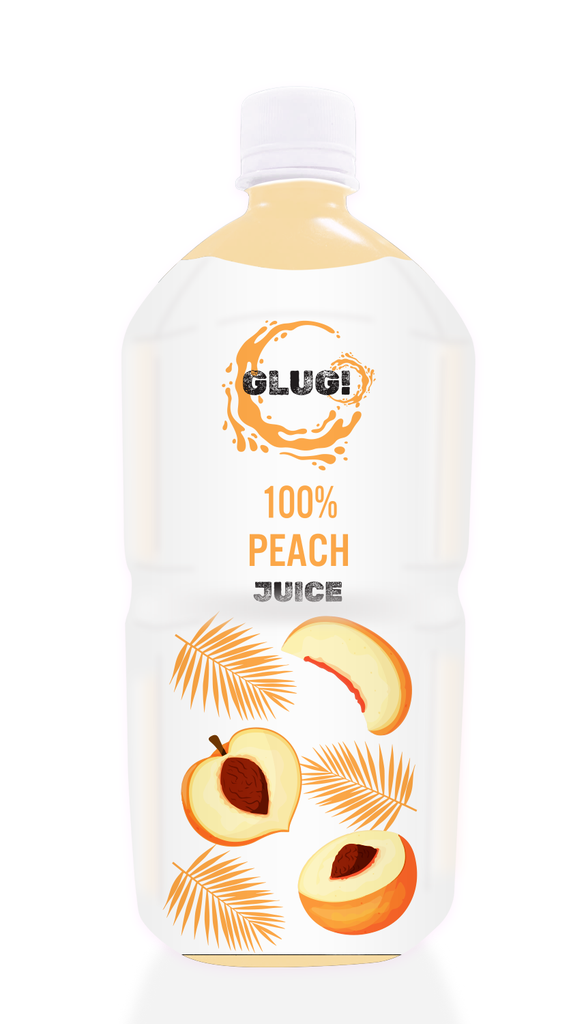 Glug 100% Natural Fruit Juice - Peach X 6 X 1L