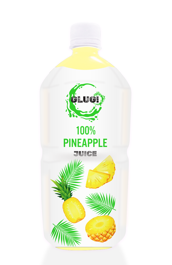 Glug 100% Natural Fruit Juice - Pineapple X 6 X 1L