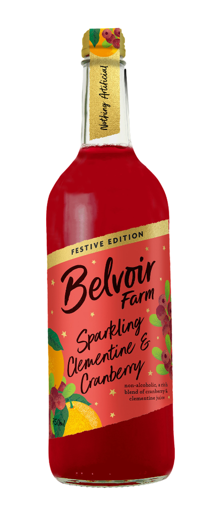 Belvoir Farm Mocktail - Festive Edition Sparkling Clementine and Cranberry X 6 X 750ml