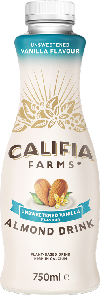 Califia Farms Almond Milk - Unsweetened Vanilla X 6 X 750ml