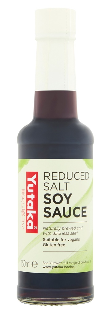 Yutaka Japanese Condiments - Reduced Salt Soy Sauce X 6 X 150ml