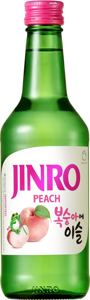 Jinro Chamisul Soju - Peach 13% ABV X 20 X 350ml
