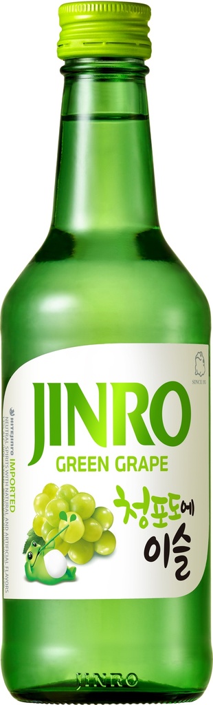 Jinro Chamisul Soju - Green Grape 13% ABV X 20 X 350ml