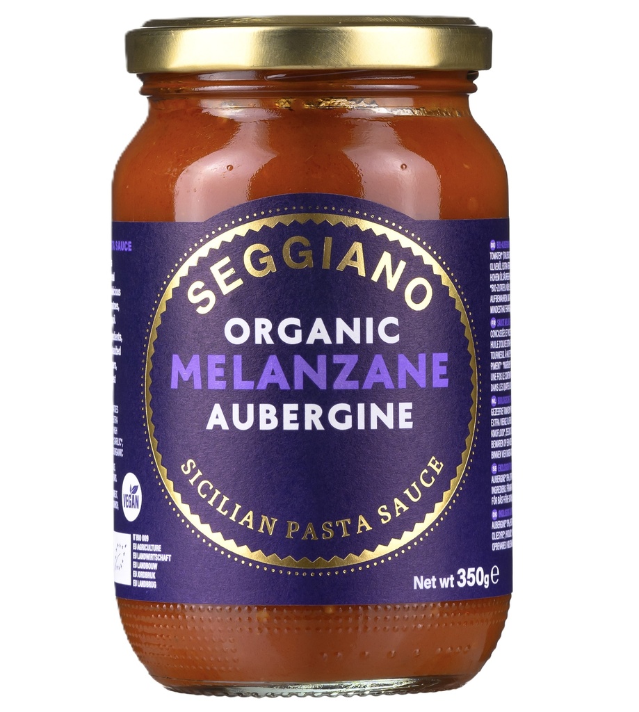 Seggiano Organic Vegan Pasta Sauce - Melanzane X 6 X 350g