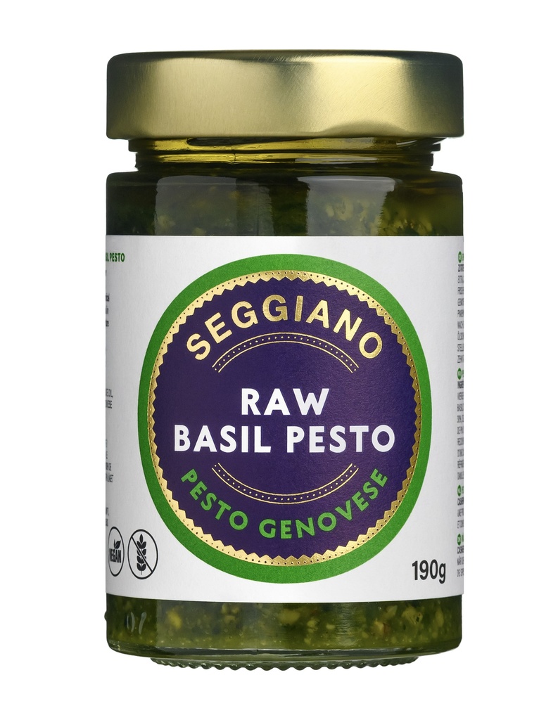 Seggiano Vegan Pesto - Raw Basil X 6 X 190g