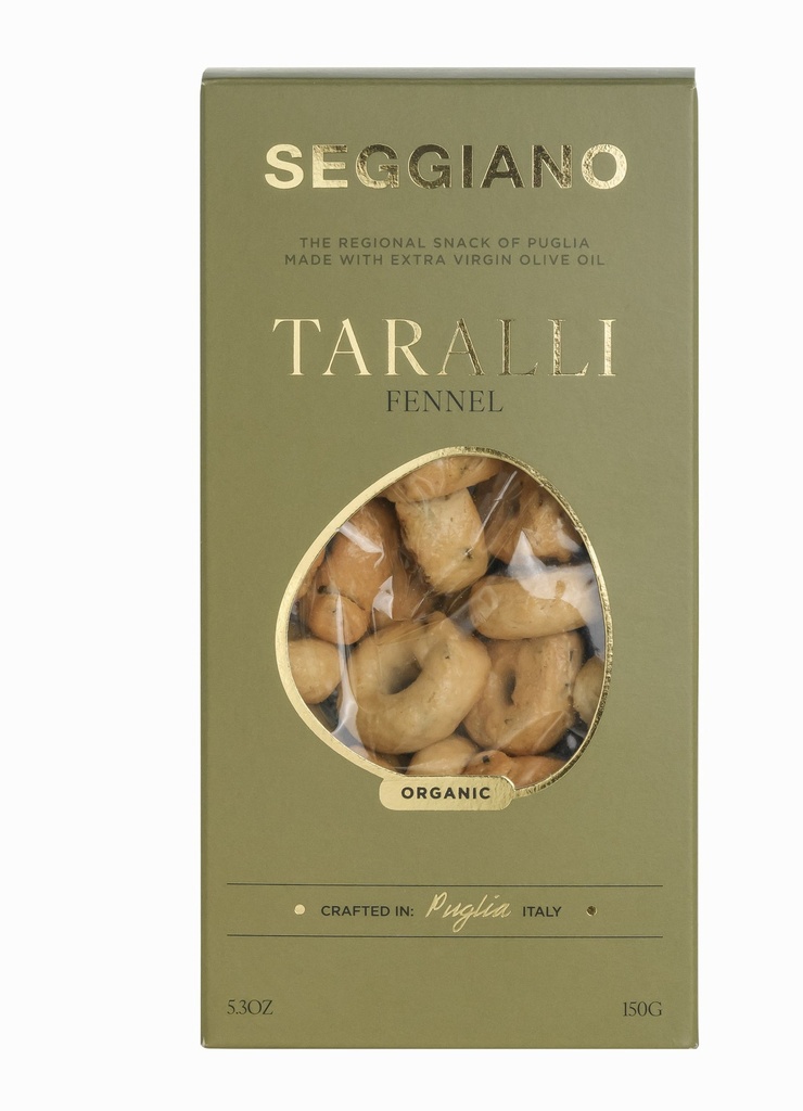 Seggiano Organic Taralli - Fennel X 6 X 150g