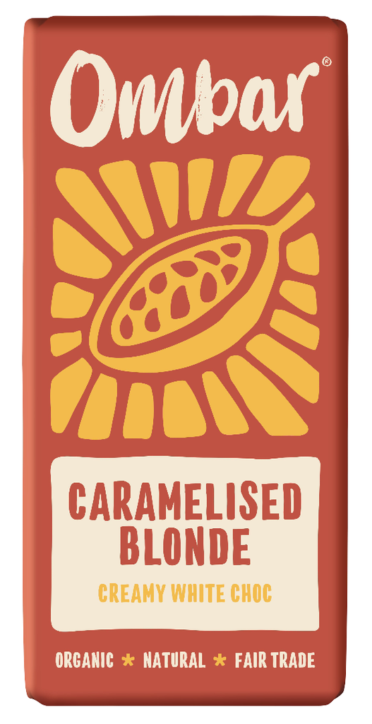 Ombar Organic Vegan Chocolate - MEDIUM WHITE Caramelised Blonde X 10 X 70g