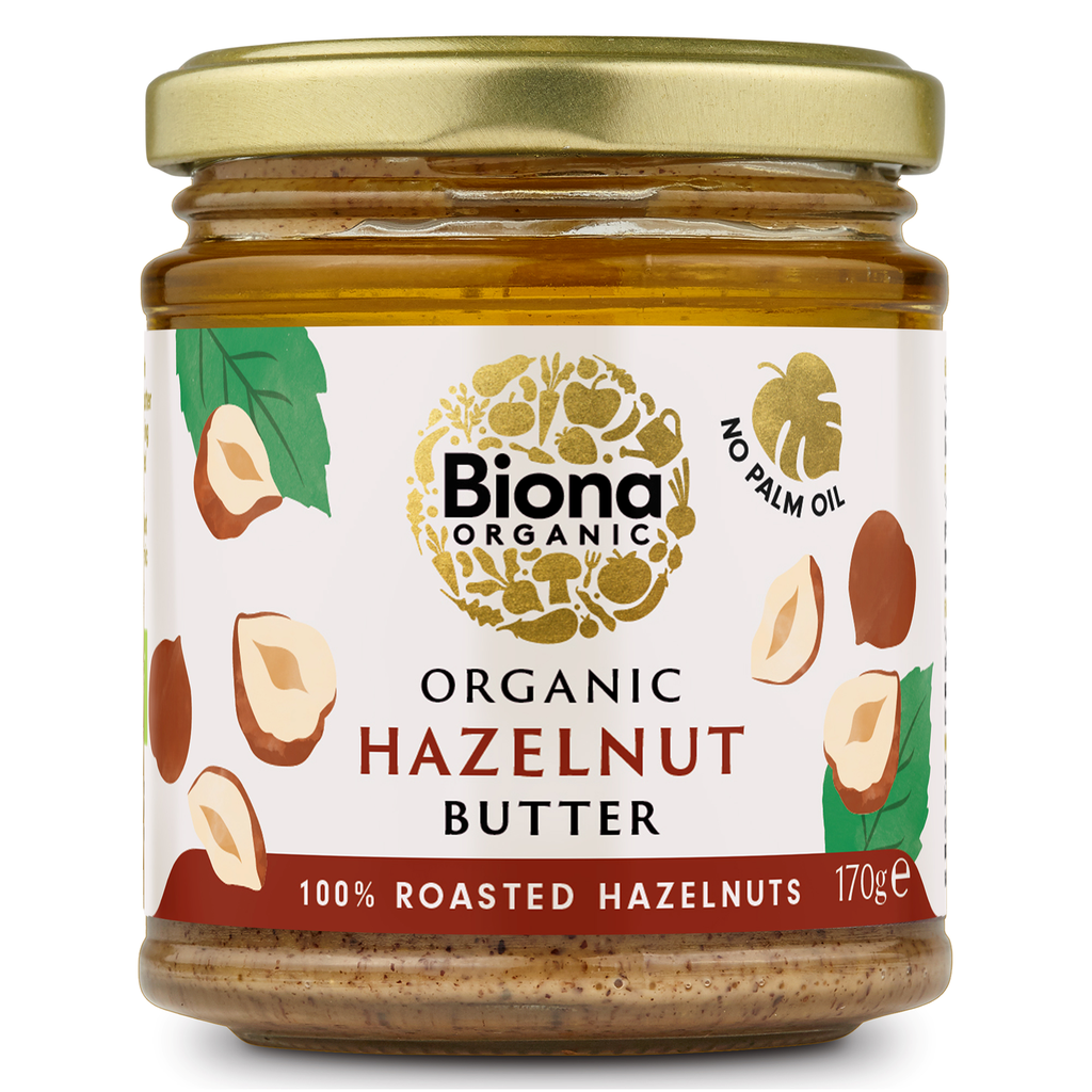 Biona Organic Hazelnut Butter - Original X 5 X 170g