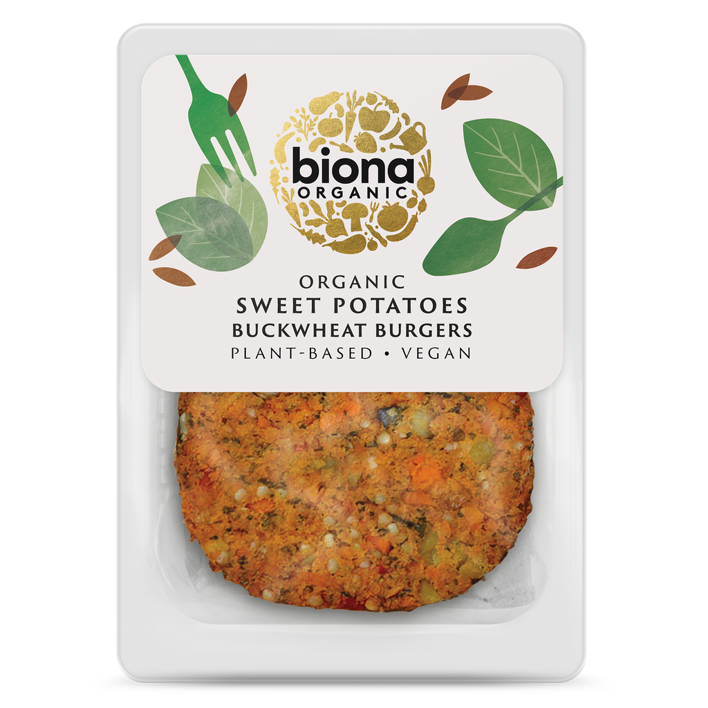 Biona Organic Vegan Burger - Sweet Potatoes and Buckwheat 160g