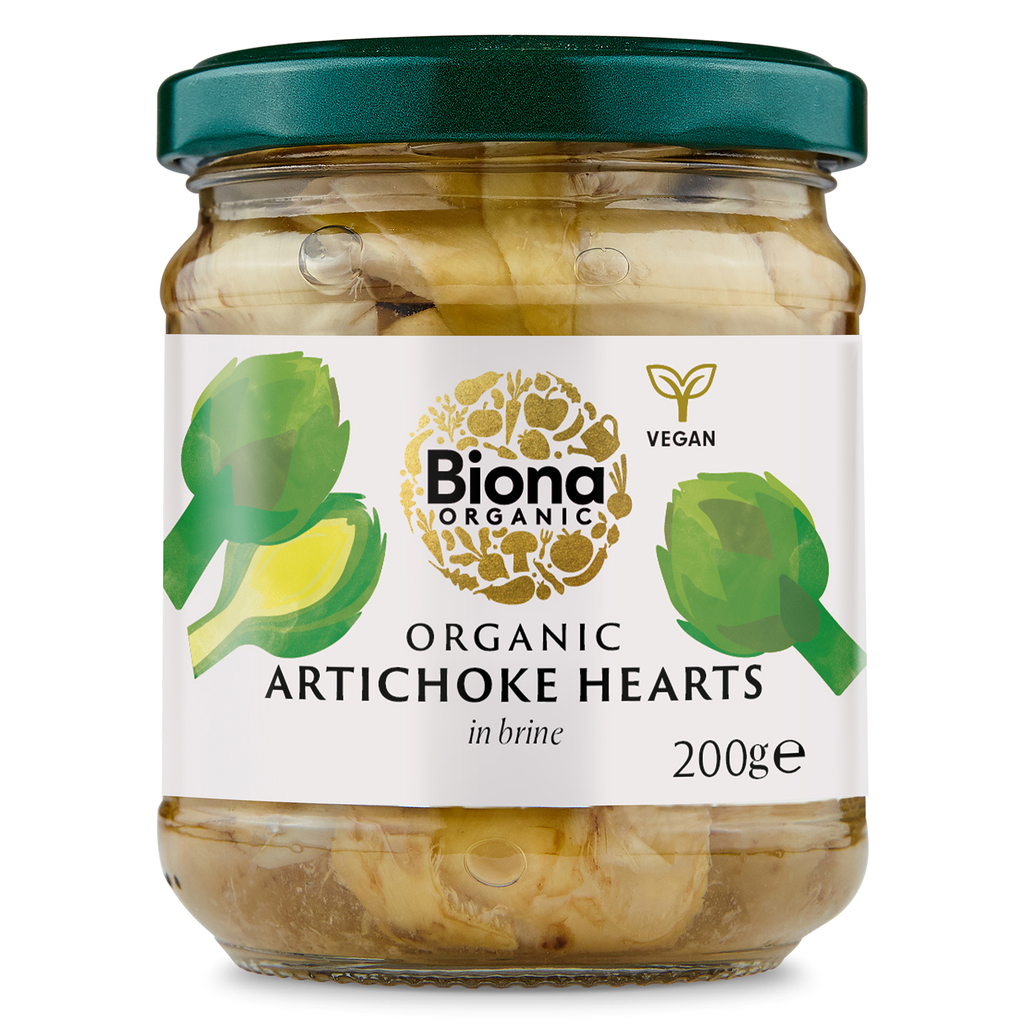 Biona Organic Veg Jars - Artichoke Hearts in Brine X 6 X 200g