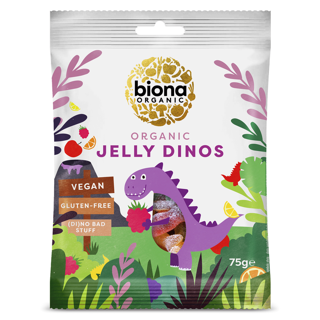Biona Organi Fruit Jelly - Dinos X 6 X 75g