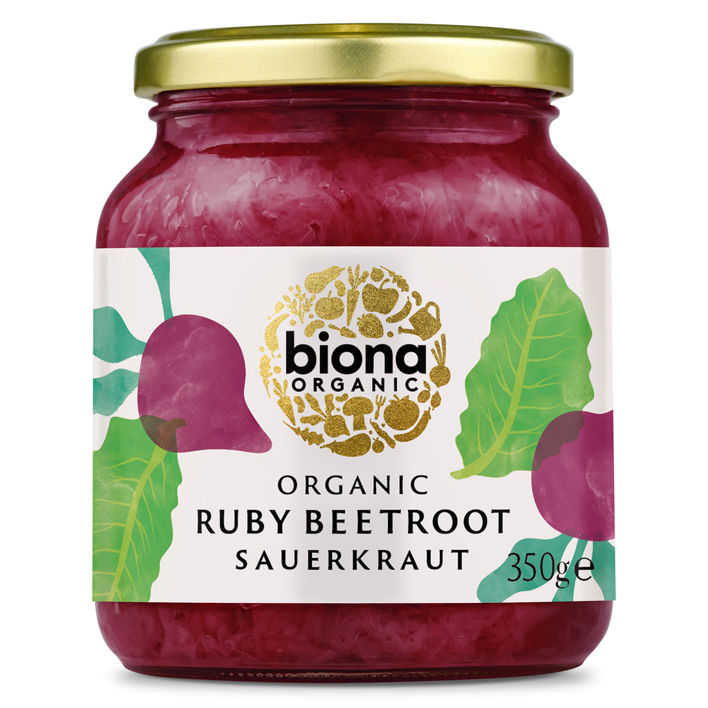 Biona Organic Veg Jar - Ruby Beetroot Sauerkraut X 6 X 350g