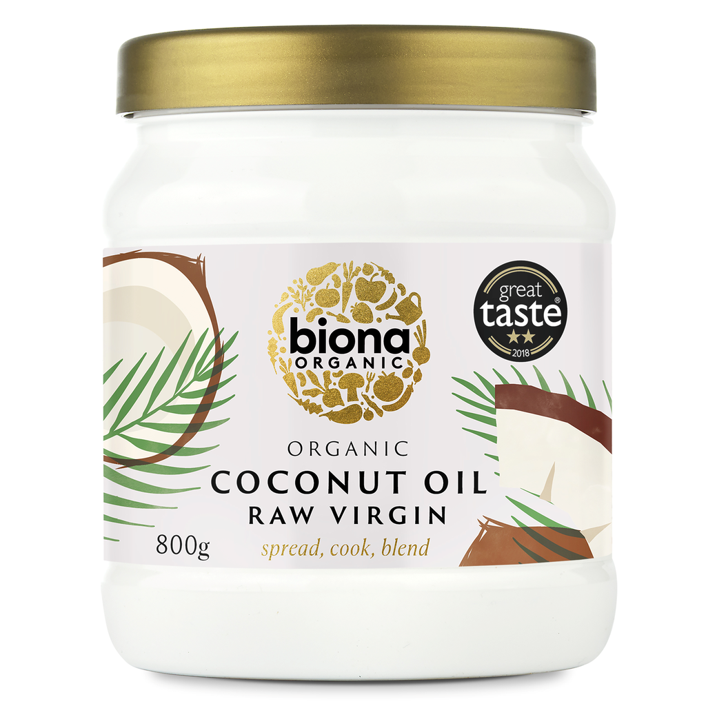 Biona Organic Coconut Oil - Raw Virgin X 12 X 800g