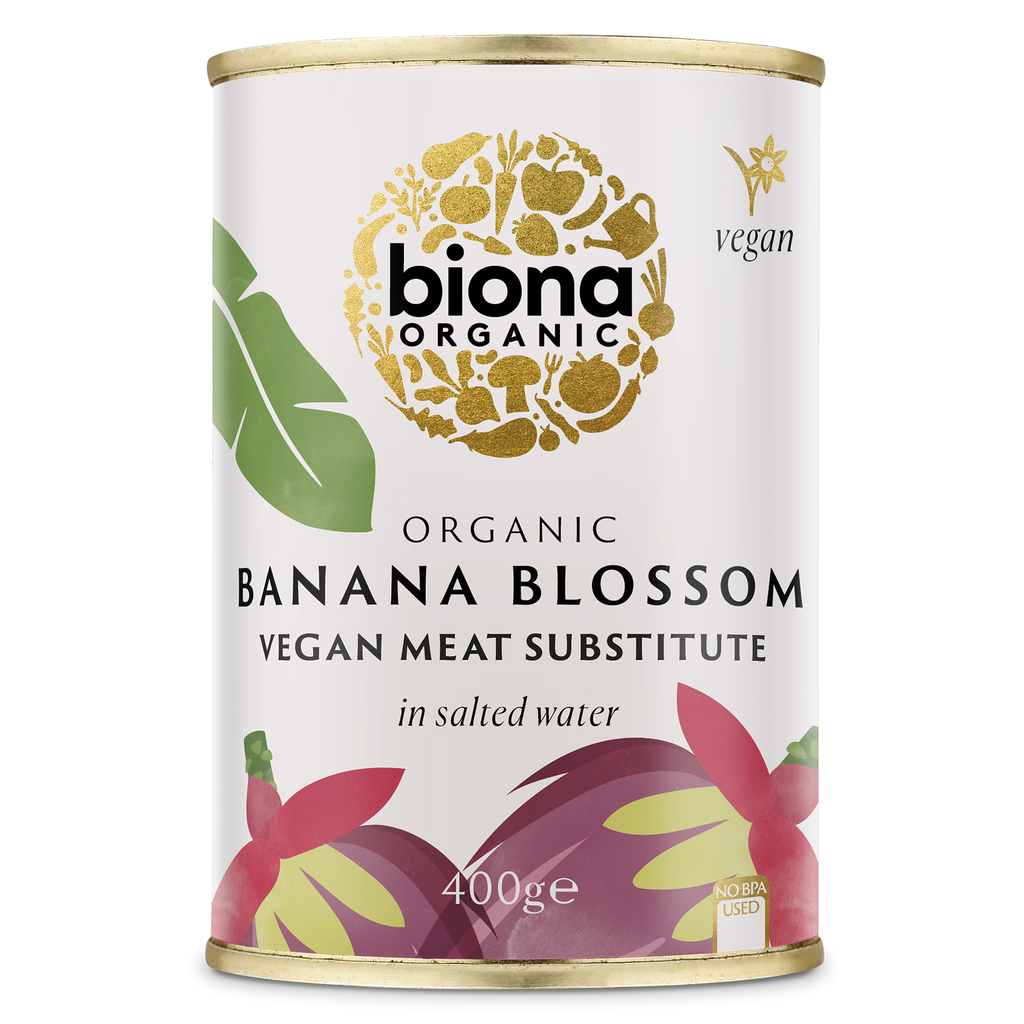 Biona Organic Veg Cans - Banana Blossom In Salted Water X 6 X 400g