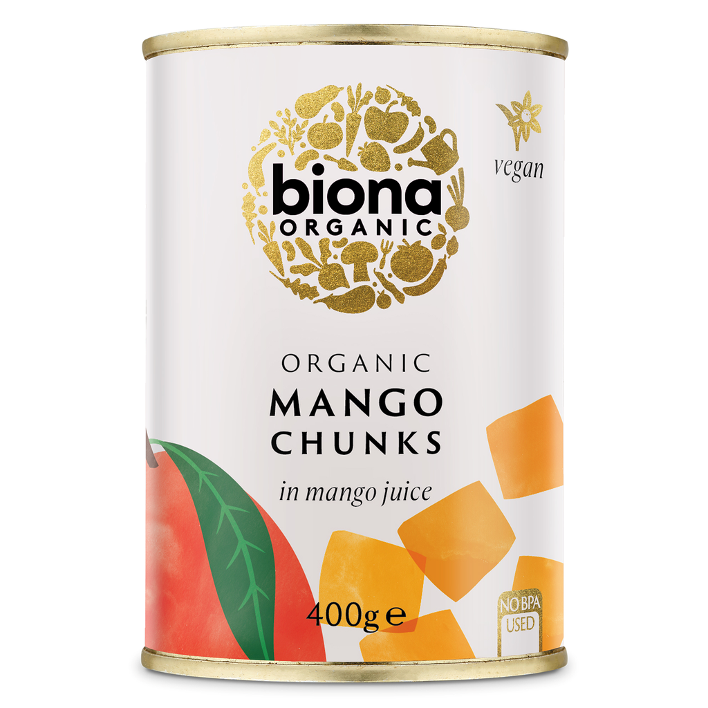 Biona Organic Fruit Juice - With Mango chunks X 10 X 400g
