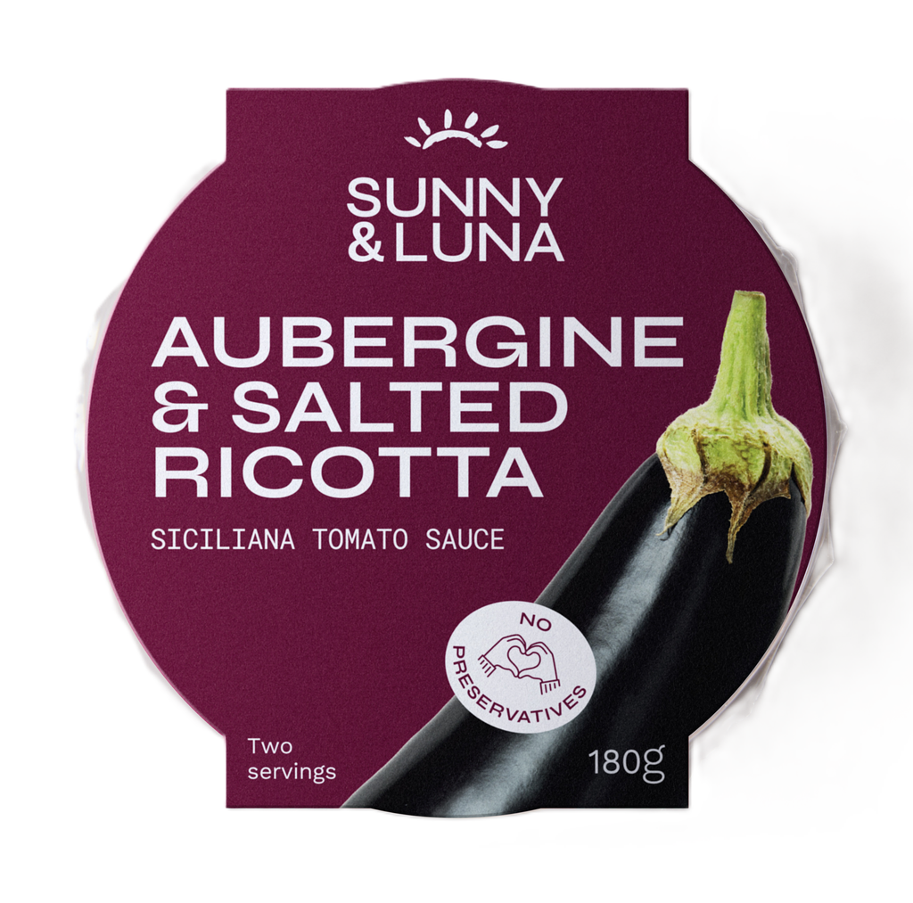 [15% OFF] Sunny and Luna Tomato Pasta Sauce - Aubergine and Salted Ricotta 180g