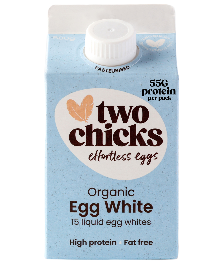Two Chicks Organic Free Range Egg White - Liquid 500g