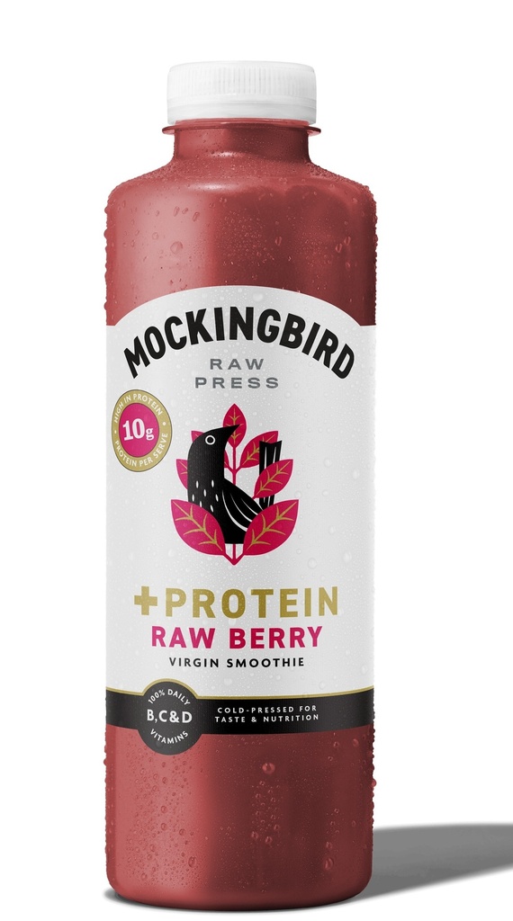 Mockingbird Raw Press Protein Smoothie - Raw Berry 750ml