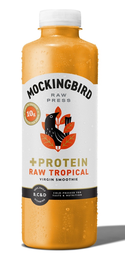 Mockingbird Raw Press Protein Smoothie - Raw Tropical 750ml