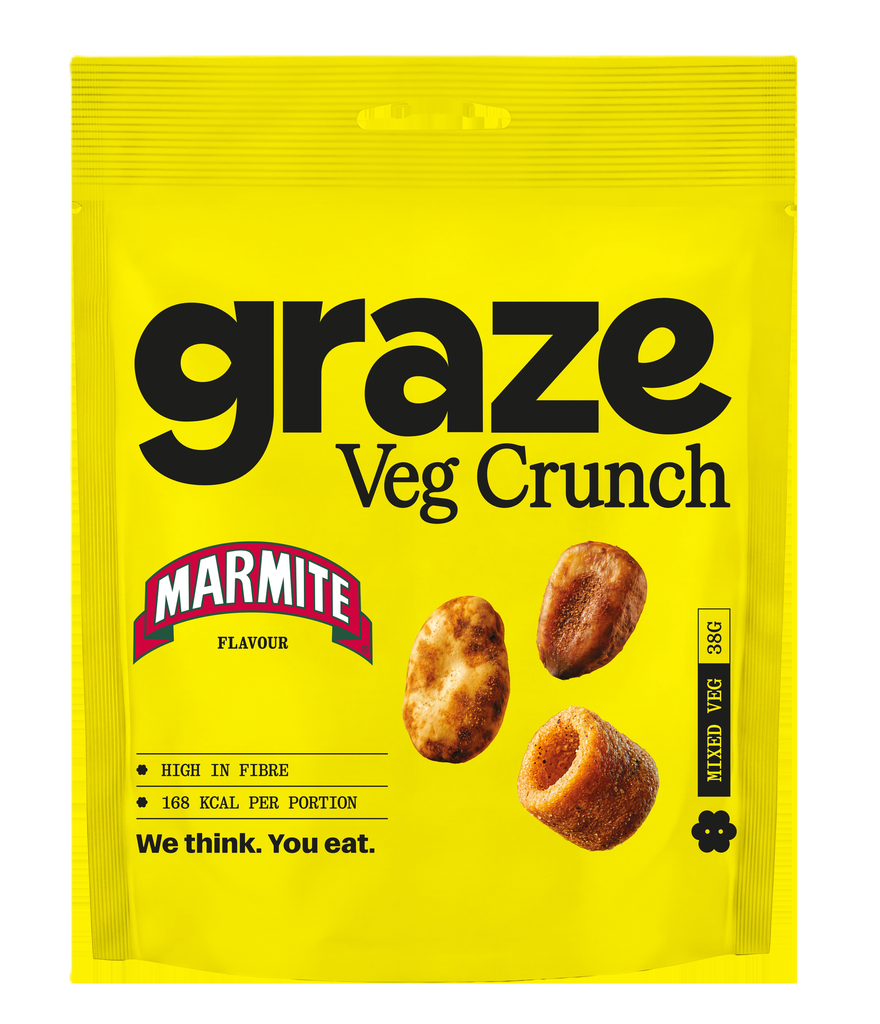 [20% OFF] Graze Vegan Veg Crunch - Marmite  X 6 X 38g