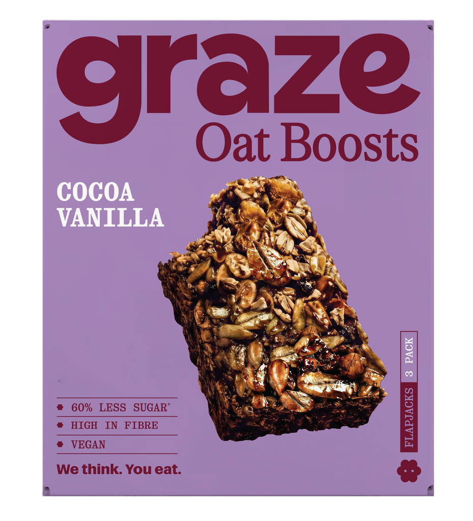 [20% OFF] Graze Vegan Flapjack Bars MPK - Cocoa Vanilla X 7 X (3x40g)