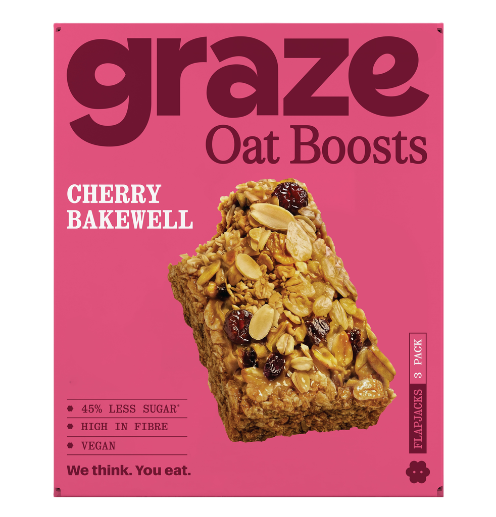 [20% OFF] Graze Vegan Flapjack Bars MPK - Cherry Bakewell X 7 X (3x40g)