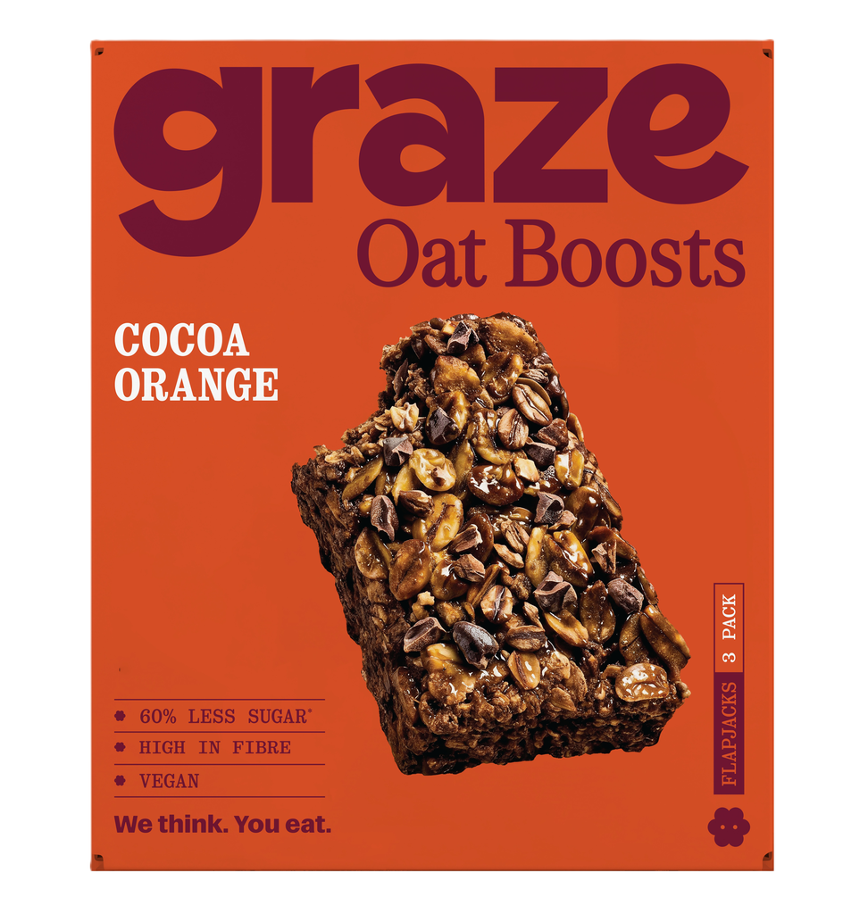 [20% OFF] Graze Vegan Flapjack Bars MPK - Cocoa Orange X 7 X (3x40g)