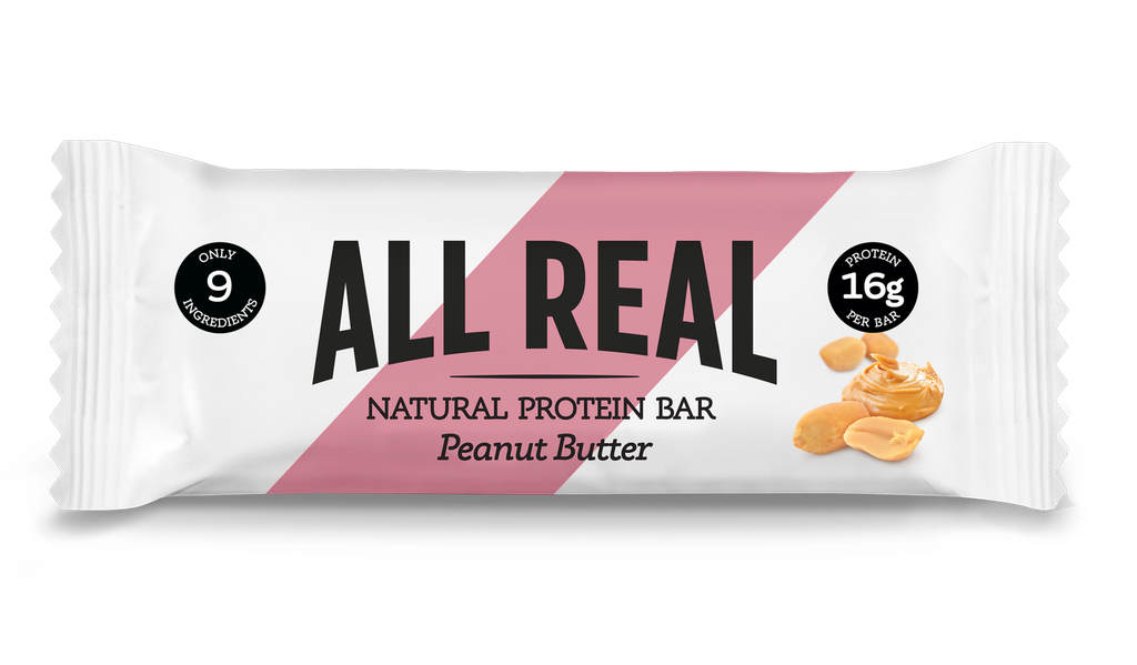All Real Nutrition Natural Protein Bars - Peanut Butter X 12 X 50g
