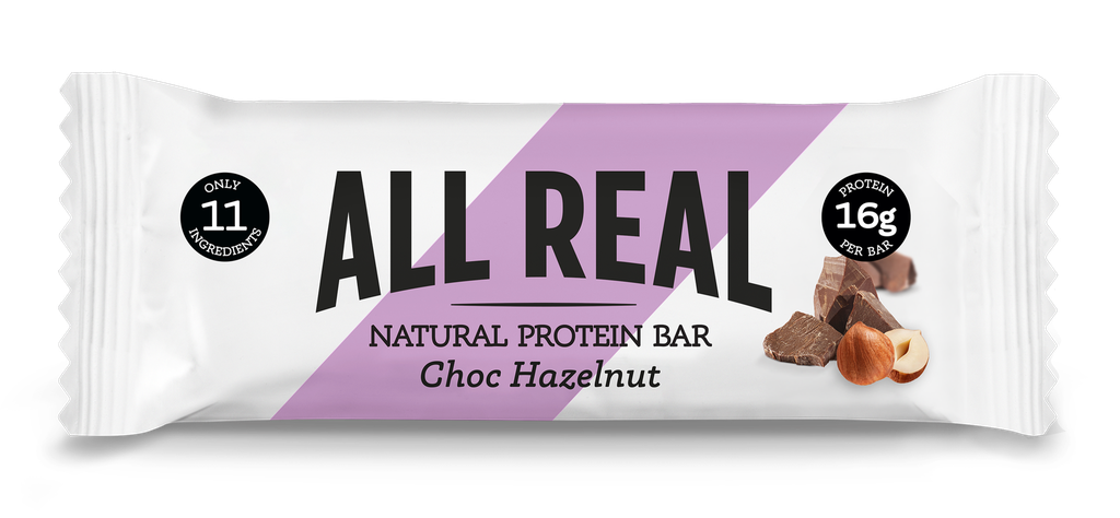 All Real Nutrition Natural Protein Bars - Choc Hazelnut X 12 X 50g
