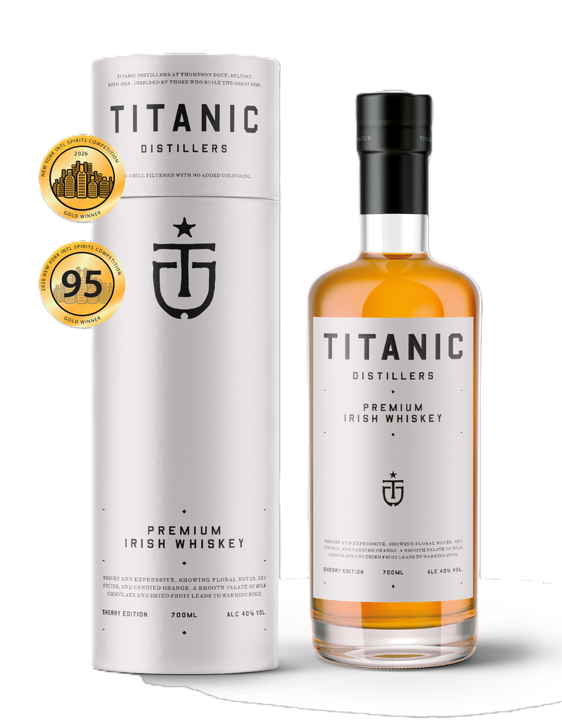 [20% OFF] Titanic Distillers Irish Whiskey - Premium Irish Blend Sherry Edition 40% ABV 700ml