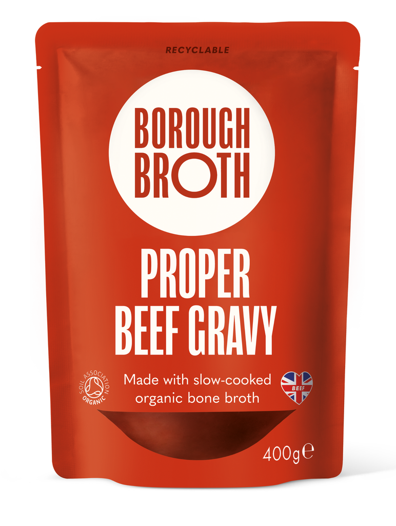 Borough Broth Organic Gravy - Proper Beef 400g