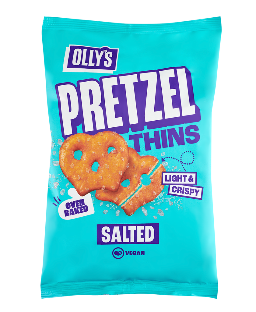 Ollys Pretzel Thins - Salted X 7 X 140g