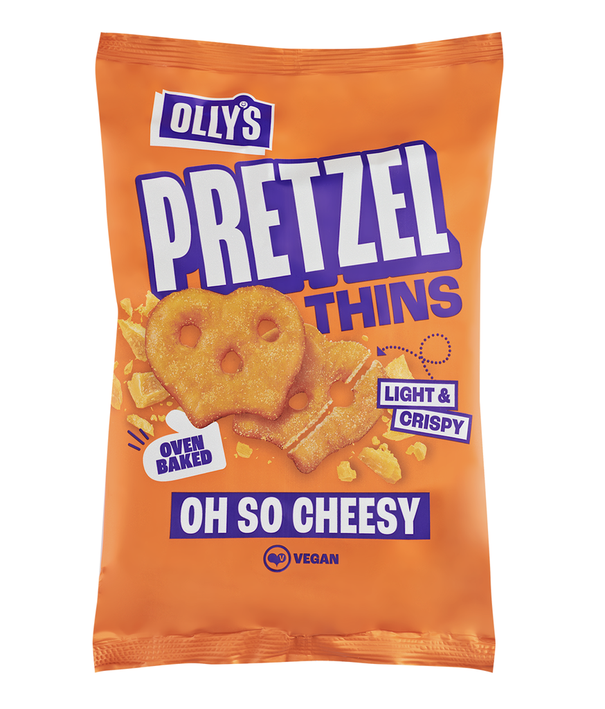 Ollys Pretzel Thins - Oh So Cheesy X 7 X 140g