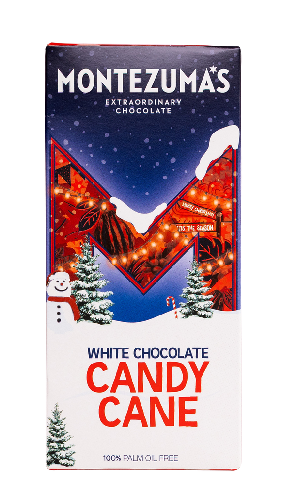 Montezumas Chocolate Bars XMAS - WHITE Candy Cane X 12 X 90g