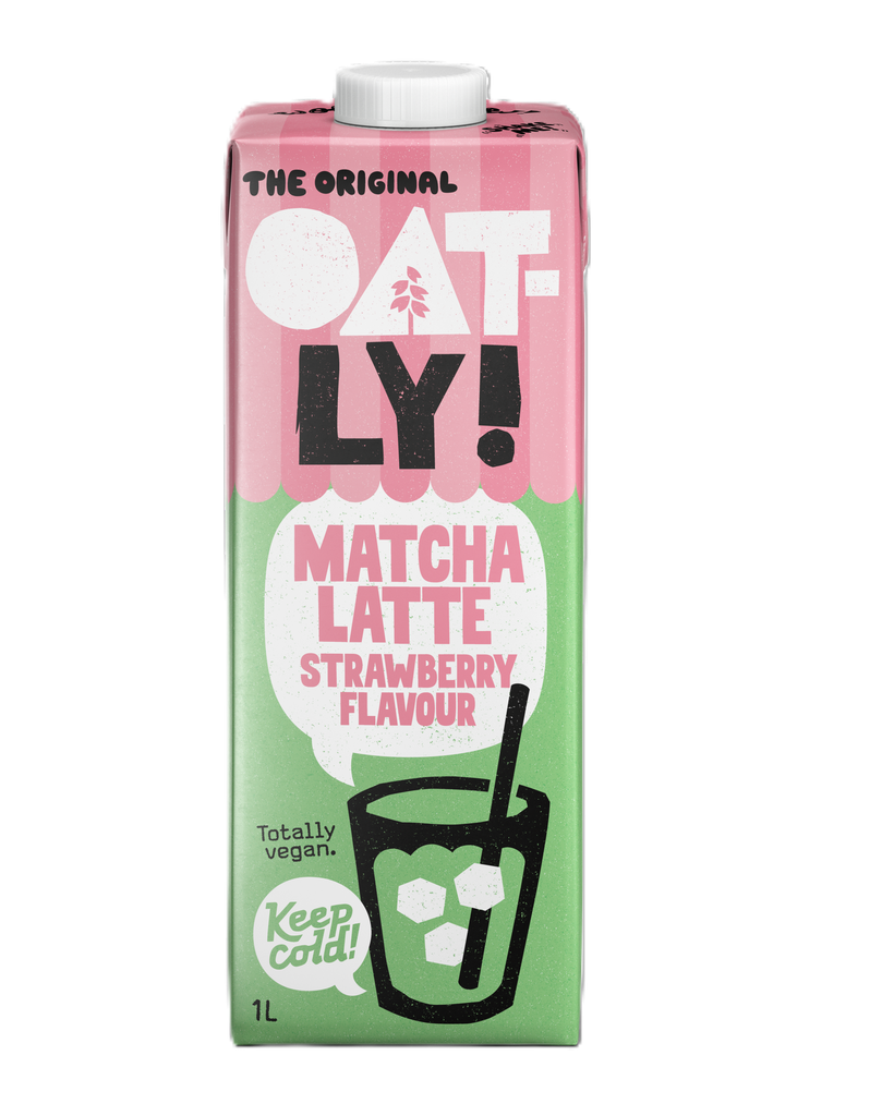 Oatly Chilled Oat Drink - Matcha Latte Strawberry X 6 X 1L