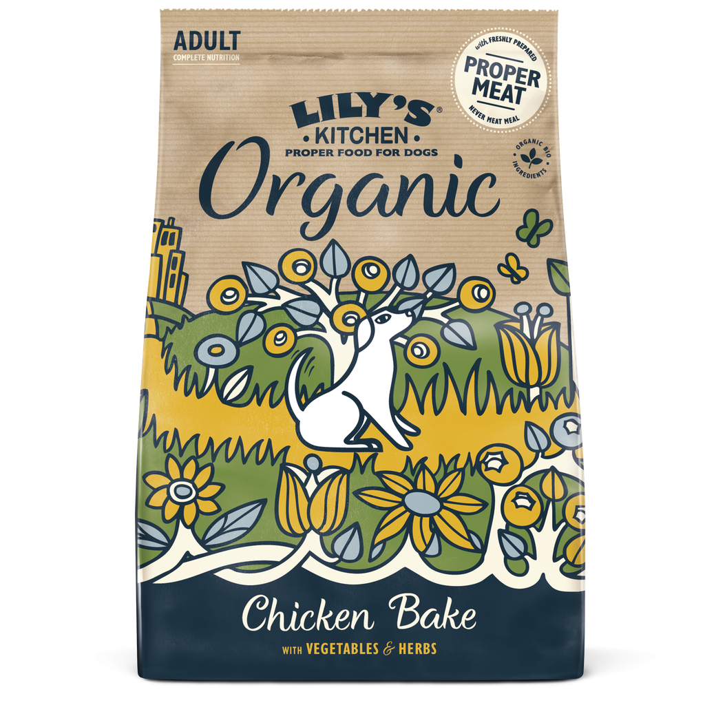 Lilys Kitchen Pet Food - DOG DRY Organic Chicken Bake ZDCB9 X 4 X 1kg