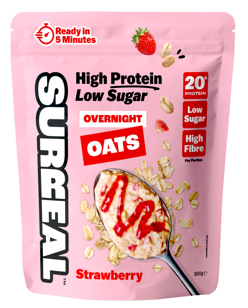 Surreal High Protein Overnight Oats - Strawberry X 5 X 300g